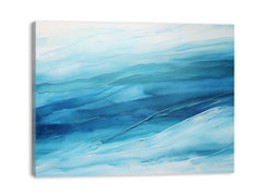 Blue Layer Art Painting Canvas Art Print