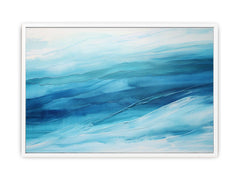 Blue Layer Art Painting Canvas Art Print