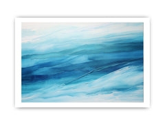 Blue Layer Art Painting Canvas Art Print
