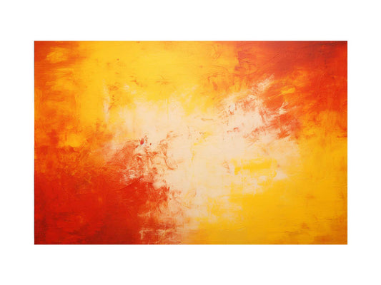 Red Yellow Art Painting on Canvas Art Print