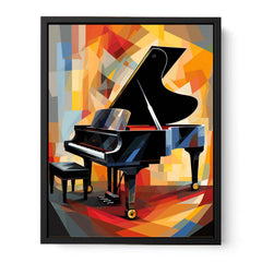Piano Modern Art Painting Canvas Art Print