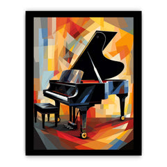 Piano Modern Art Painting Canvas Art Print