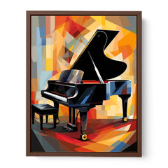 Piano Modern Art Painting Canvas Art Print