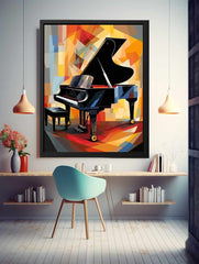Piano Modern Art Painting Canvas Art Print