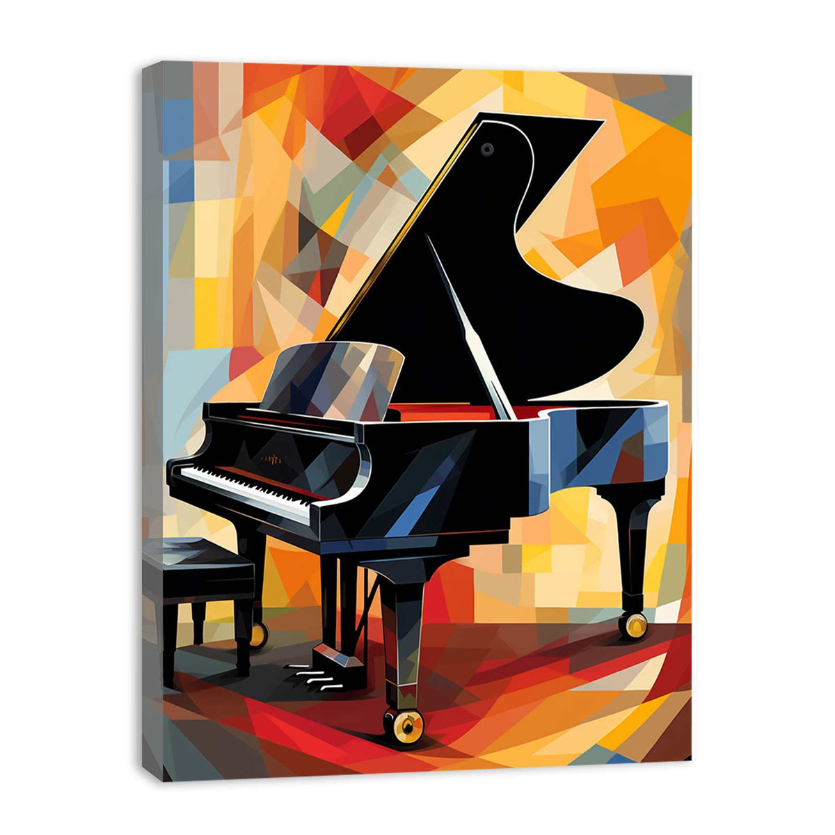 Piano Modern Art Painting Canvas Art Print