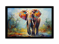 Modern Art Elephant Teeth Canvas painting  Print