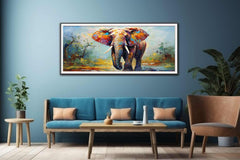 Modern Art Elephant Teeth Canvas painting  Print