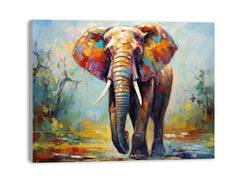 Modern Art Elephant Teeth Canvas painting  Print