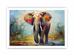 Modern Art Elephant Teeth Canvas painting  Print