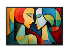 Two Women Modern Art Canvas Art Print