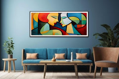 Two Women Modern Art Canvas Art Print