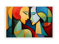 Two Women Modern Art Canvas Art Print