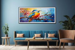 Modern Bird Art Canvas Art Print