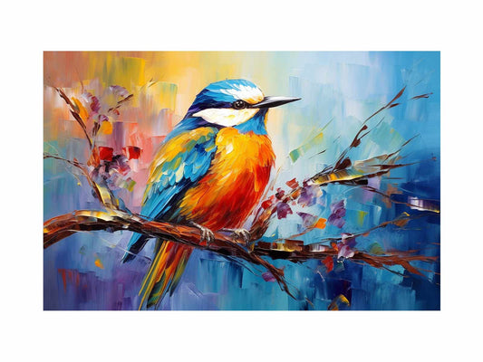 Modern Bird Art Canvas Art Print