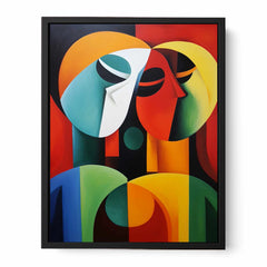 Modern Art Three Ladies Canvas Art Print