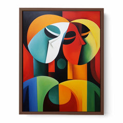 Modern Art Three Ladies Canvas Art Print