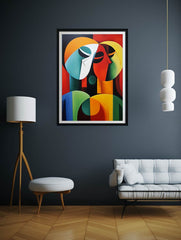 Modern Art Three Ladies Canvas Art Print