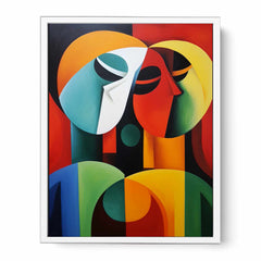 Modern Art Three Ladies Canvas Art Print