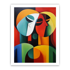 Modern Art Three Ladies Canvas Art Print