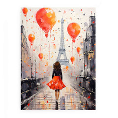 Modern Girl Legs Tower Art Canvas Art Print