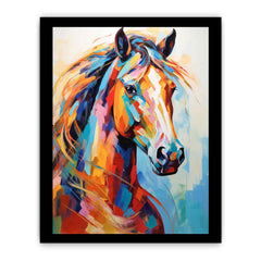 Horse Modern Art Canvas Art Print