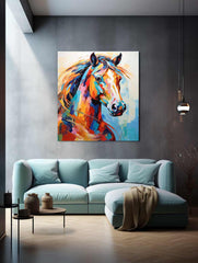 Horse Modern Art Canvas Art Print