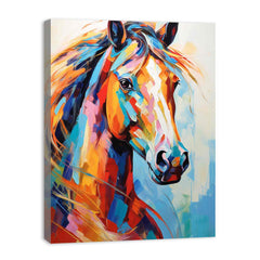 Horse Modern Art Canvas Art Print