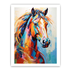 Horse Modern Art Canvas Art Print
