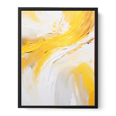Yellow Knife Abstract Art Painting Canvas Art Print