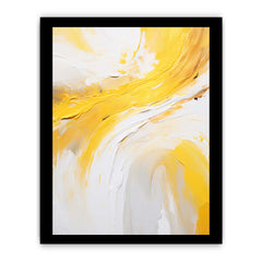 Yellow Knife Abstract Art Painting Canvas Art Print