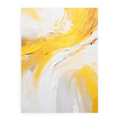 Yellow Knife Abstract Art Painting Canvas Art Print