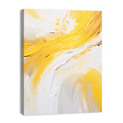 Yellow Knife Abstract Art Painting Canvas Art Print
