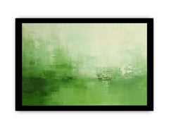 Green Abstract Painting Canvas Art Print