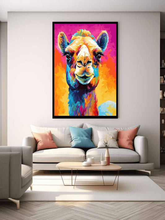 Camel Modern Art Canvas Art Print