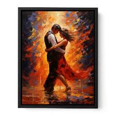 Dancing Couple Modern Art Canvas Art Print