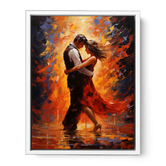 Dancing Couple Modern Art Canvas Art Print