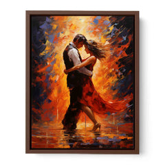Dancing Couple Modern Art Canvas Art Print