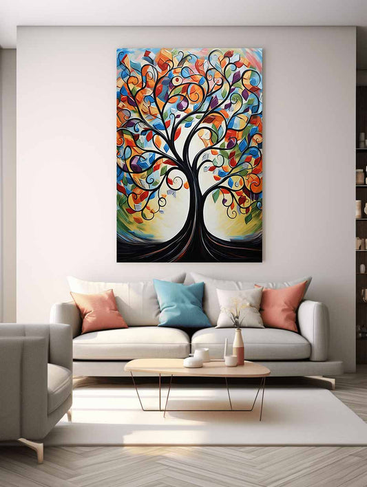 Tree Modern Canvas Art Print