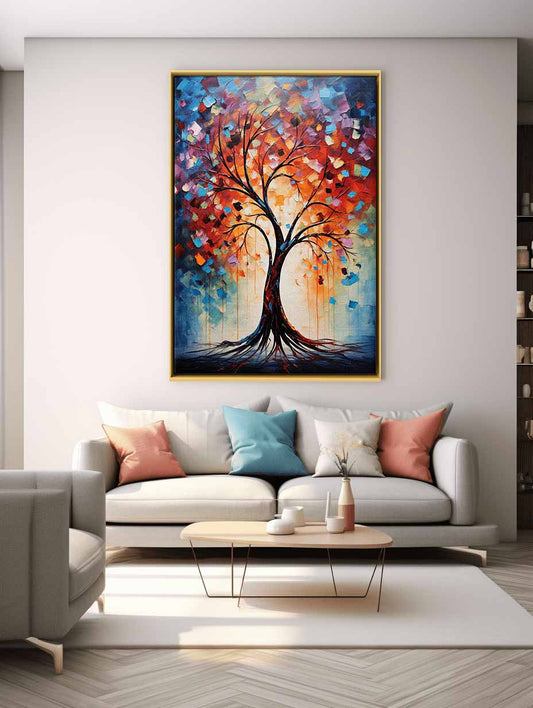 Tree Modern Art Canvas Art Print