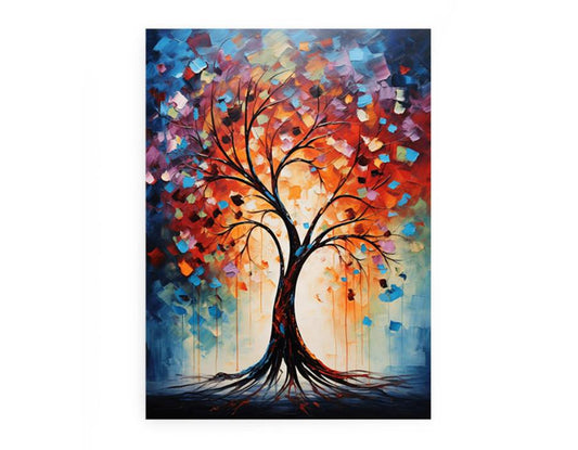 Tree Modern Art Canvas Art Print