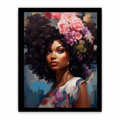 Girl Modern Art Canvas Art Print