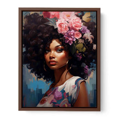 Girl Modern Art Canvas Art Print