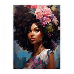 Girl Modern Art Canvas Art Print