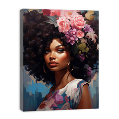 Girl Modern Art Canvas Art Print