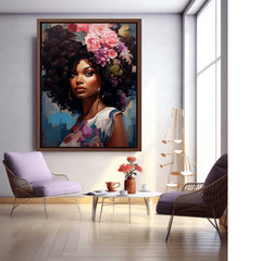 Girl Modern Art Canvas Art Print