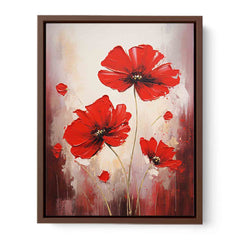 Red Flowers Canvas Painting