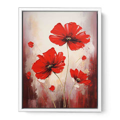 Red Flowers Canvas Painting