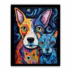 Two Dogs Canvas Painting