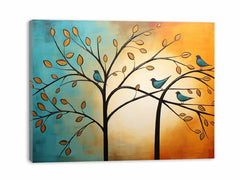 Tree Birds Canvas Art Print
