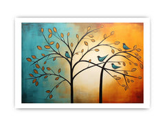 Tree Birds Canvas Art Print